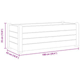 Garden Raised Bed PP Anthracite 100x43x35 cm 313977