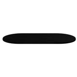 Table Top Dark Brown 120x60x2 cm Solid Wood Oak Oval 4009079