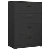 ZNTS Filing Cabinet Anthracite 90x46x134 cm Steel 336297