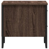 Bedside Cabinet Brown Oak 40x41x40 cm Engineered Wood 848512