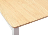 Dining Chairs 2 pcs White 50 x 52.5 x 91 cm Solid Rubber Wood 42020452