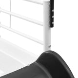 Kids'Loft Bed Frame with Slide White and Anthracite 42020784