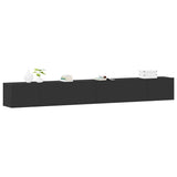 3 Piece TV Cabinet Set Black Engineered Wood 3114471