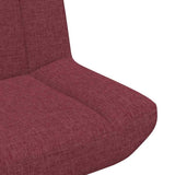 Swivel Chair Wine Red 63 x 75 x 76 cm Fabric 42007328