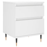 Bedside Cabinet White 40x35x50 cm Engineered Wood 830652