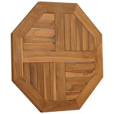 Table Top 60x60x2.5 cm Octagonal Solid Wood Teak 366664