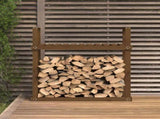 Firewood Rack Honey Brown 110x35x108.5 cm Solid Wood Pine 823860