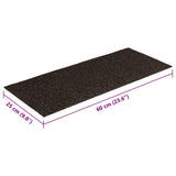 Stair Mats Self-adhesive 30 pcs 60x25 cm Dark Brown Rectangular 3365710