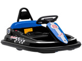 6V Electric Kids Bumper Car, 6V Spin Waltz Car, with Music, Horn, Lights - Black T3398P348362