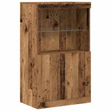 LED Sideboard Brown 60 x 37 x 100 cm Engineered Wood 863033