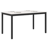Dining Table White 150 x 90 x 75 cm Solid Pine Wood 892792