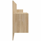 Bed Headboard with Cabinets Sonoma Oak Engineered Wood 3115766