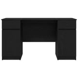 Desk Black oak Engineered wood 140 x 49 x 76 cm 3328508