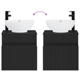 Bathroom Cabinet Set 3 pcs Black 49 x 44.5 x 66.5 cm 3405758