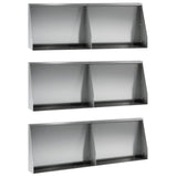 Retaining Wall 6 pcs 60 x 12 x 30 cm Galvanised Steel Silver 3449161