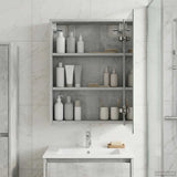 Bathroom Mirror Cabinet Concrete Grey 43 x 16 x 62.5 cm 889138