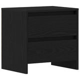 Bedside Cabinet with Drawer 2 pcs Black Oak 45 x 34 x 44.5 cm 863358