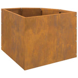 Corner Planter Rusty 45 x 45 x 35 cm Weathering steel 883653