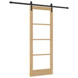Sliding Door ORKDAL Natural and Black 78 x 202 cm 3331851