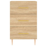 ZNTS Bedside Cabinet Sonoma Oak 40x40x66 cm Engineered Wood 827647