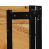 Headboard 180 cm Solid Wood Acacia and Iron 4017557
