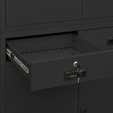 Office Cabinet Anthracite 90x40x180 cm Steel 336420