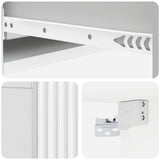 Wall-Mounted Side Table High Gloss White 87.5 x 34.5 x 17 cm 898499