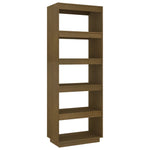 Book Cabinet/Room Divider Honey Brown 60x35x167 cm Solid Pinewood 810877