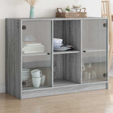 Sideboard Grey Sonoma 102x37x75.5 cm Engineered Wood 3295876
