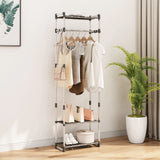 3-Tier Clothes Rack Silver 59x29x192 cm Aluminium 344385