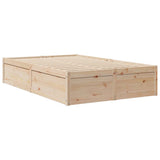 Bed Frame without Mattress 120x200 cm Solid Wood Pine 3282378