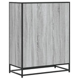 Shoe Cabinet Grey Sonoma 75x38x97.5 cm Engineered Wood and Metal 3300873