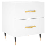 Bedside Cabinets 2 pcs White 40x35x47.5 cm Engineered Wood 827261