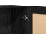 Sideboard Black Oak 120 x 30.5 x 70 cm Engineered Wood 862521