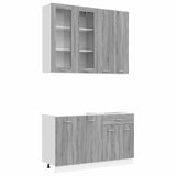 Kitchen Unit LYON 4 pcs Grey Sonoma Engineered Wood 3438368