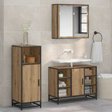 Bathroom Furniture Set 3 pcs Artisan Oak Engineered Wood 3402418