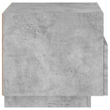 Bedside Cabinet with LED Lights Concrete Grey 40x39x37 cm 836804