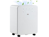2000mL Portable Dehumidifier with Air Purifier, 24H Timer, 5 Modes, 10L/Day, for Home Laundry, White T3398P342286