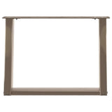 Coffee Table Legs U-Shaped 2 pcs Natural Steel 60x cm Steel 4012771