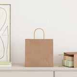 Paper Bags 250 pcs with Handles Brown 26x17x25 cm 4101591