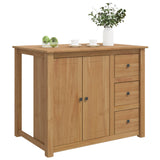 Kitchen Trolley PANAMA 2 pcs Honey Wax 112 x 77 x 90 cm 3425388