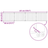 Dog Gate 4 pcs Black 80 x 60 cm Galvanised Steel 892010