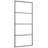 Sliding Door with Hardware Set 90x205 cm ESG Glass&Aluminium 3152148