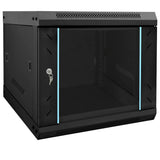 Network Cabinet with Storage Black 53 x 60 x 45 cm Steel 42017652