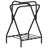 Saddle Rack Foldable Freestanding Black Iron 172441
