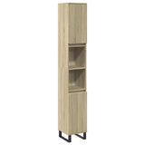 3 Piece Bathroom Furniture Set Sonoma Oak Engineered Wood 3307678