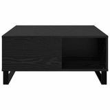 Coffee Table Black Oak 80 x 80 x 36.5 cm Engineered Wood 881671