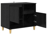 Sideboard Black oak 35 x 60 x 70 cm Engineered wood 881259