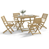 5 Piece Garden Dining Set Solid Wood Acacia 3294999