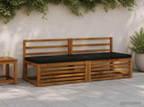 2-Piece Bench Cushions VUGHT 2 pcs 100% Polyester Black 951995